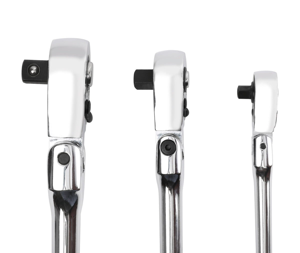 ARES 42028 - 3-Piece 72-Tooth Flex Head Ratchet Set