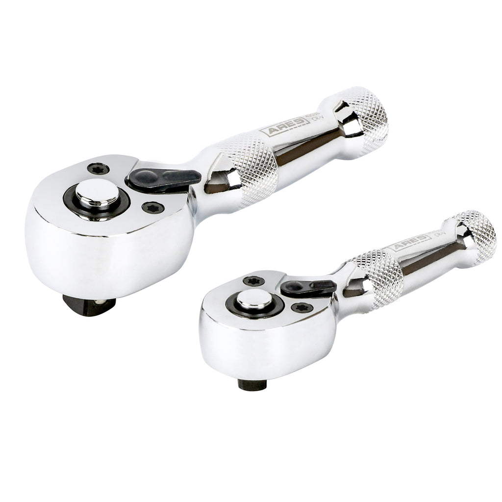 ARES 42037 - 2-Piece 72-Tooth Stubby Ratchet Set