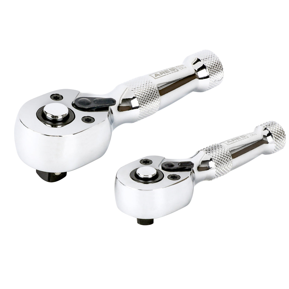 ARES 42037 - 2-Piece 72-Tooth Stubby Ratchet Set