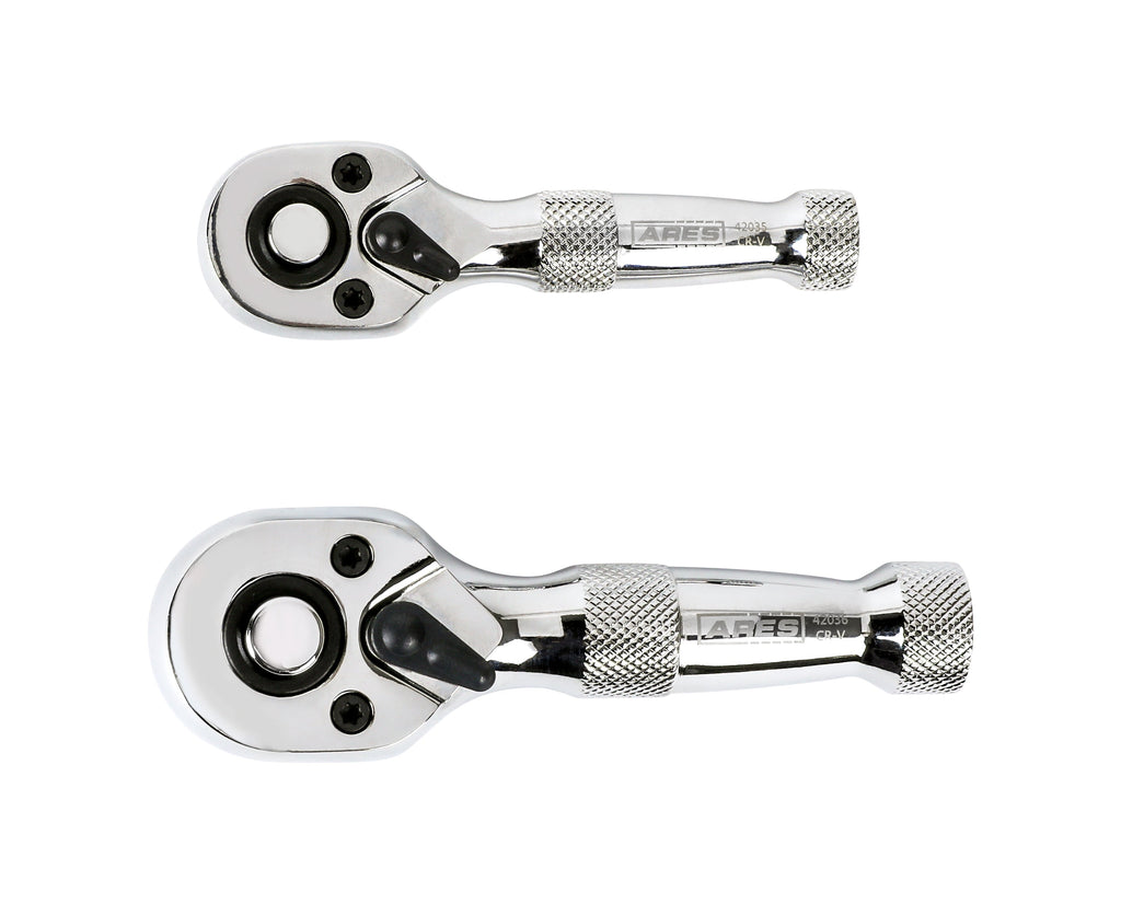 ARES 42037 - 2-Piece 72-Tooth Stubby Ratchet Set