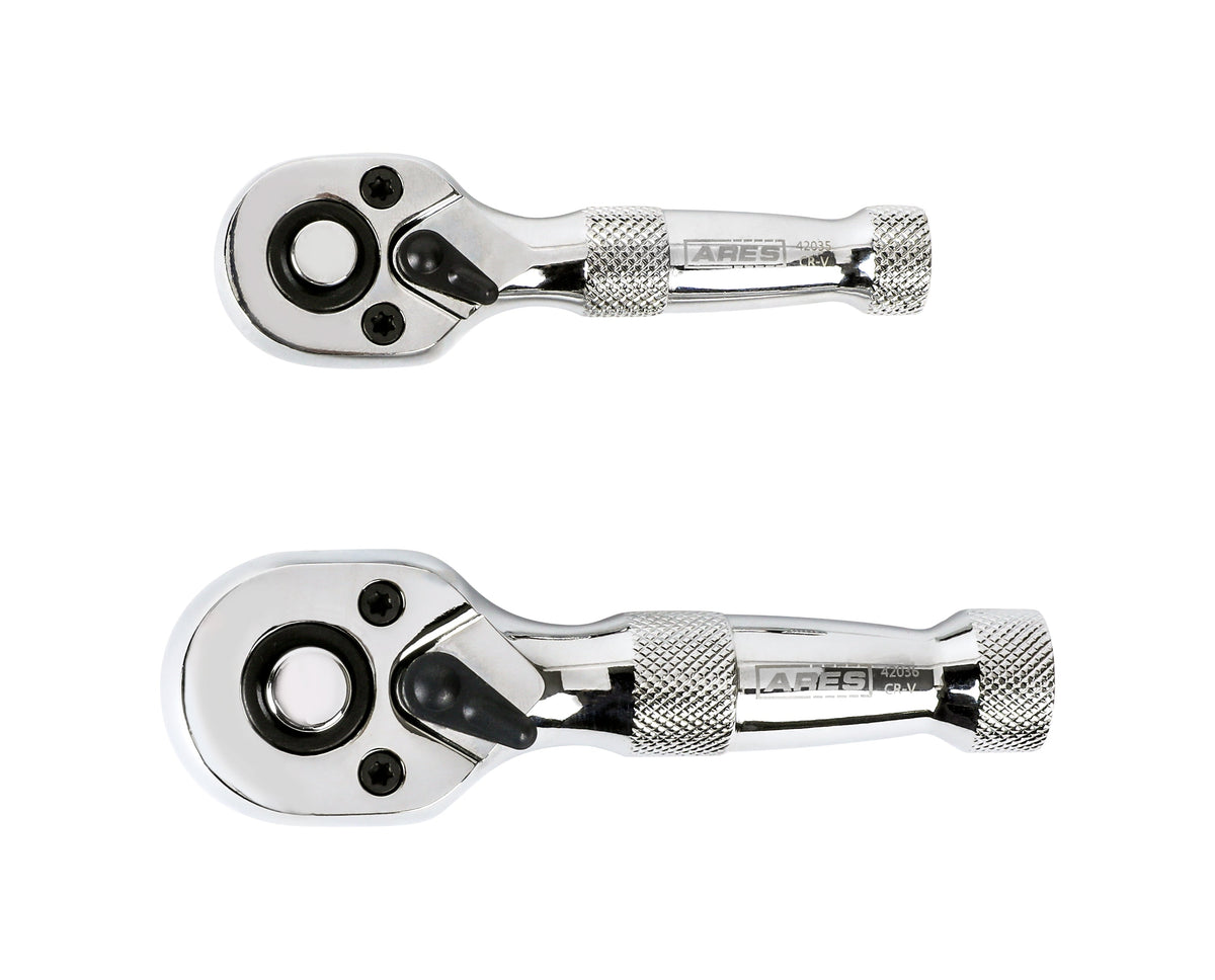 ARES 42037 - 2-Piece 72-Tooth Stubby Ratchet Set