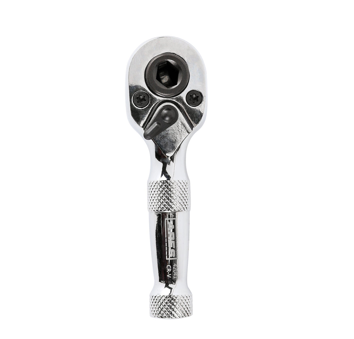 ARES 42041 - 1/4-Inch Drive 72-Tooth Stubby Ratchet and Bit Driver