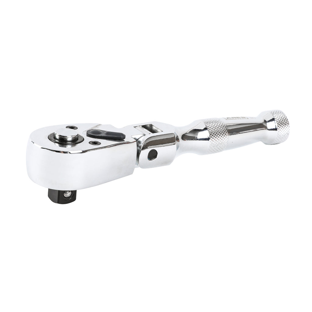 ARES 42044 - Flex Head Stubby Ratchet - 3/8-Inch Drive 72-Tooth