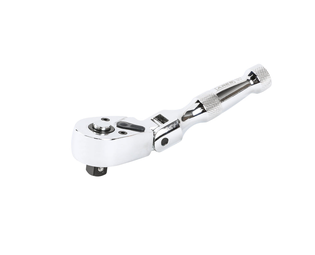 ARES 42044 - Flex Head Stubby Ratchet - 3/8-Inch Drive 72-Tooth