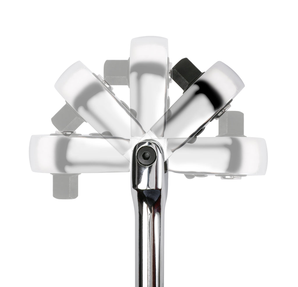 ARES 42044 - Flex Head Stubby Ratchet - 3/8-Inch Drive 72-Tooth
