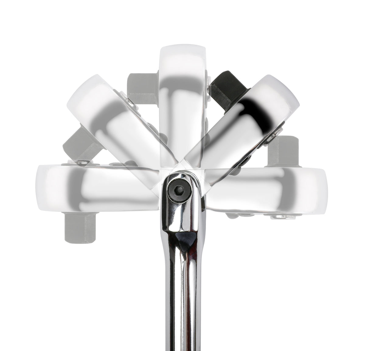 ARES 42044 - Flex Head Stubby Ratchet - 3/8-Inch Drive 72-Tooth