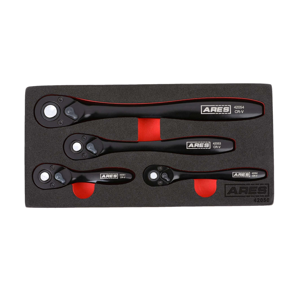 ARES 42050 - 4-Piece Dual Tone 72-Tooth Ratchet Set
