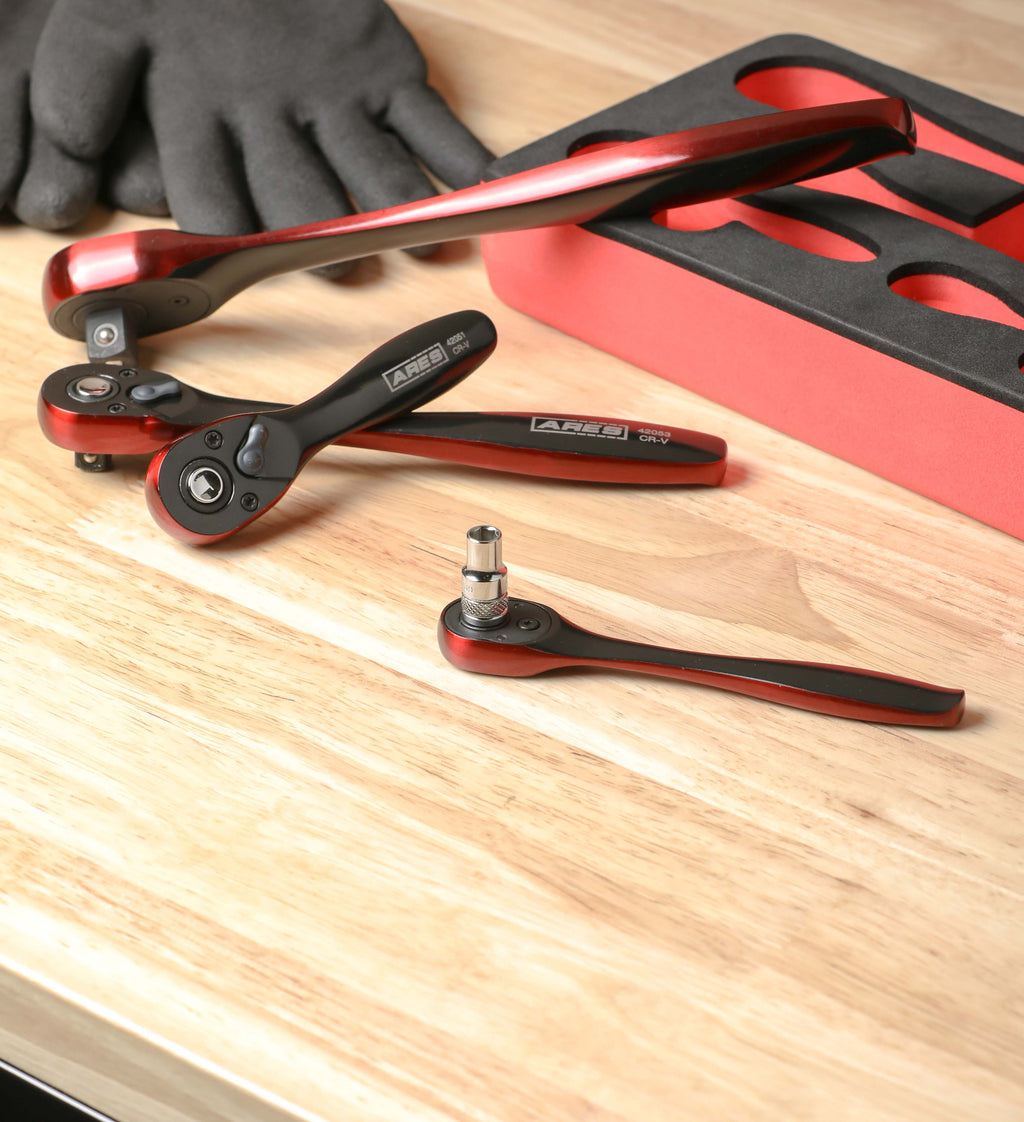 ARES 42050 - 4-Piece Dual Tone 72-Tooth Ratchet Set