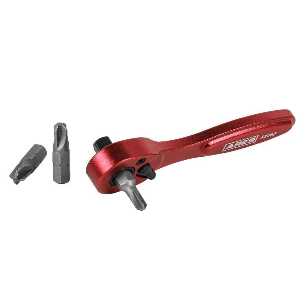ARES 42062 - Dual Drive 1/4-Inch Drive and 1/4-Inch Bit 72-Tooth Micro Ratchet