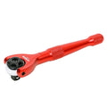ARES 42108 - Red 1/4-Inch Drive 90-Tooth Mini Swivel Head Ratchet