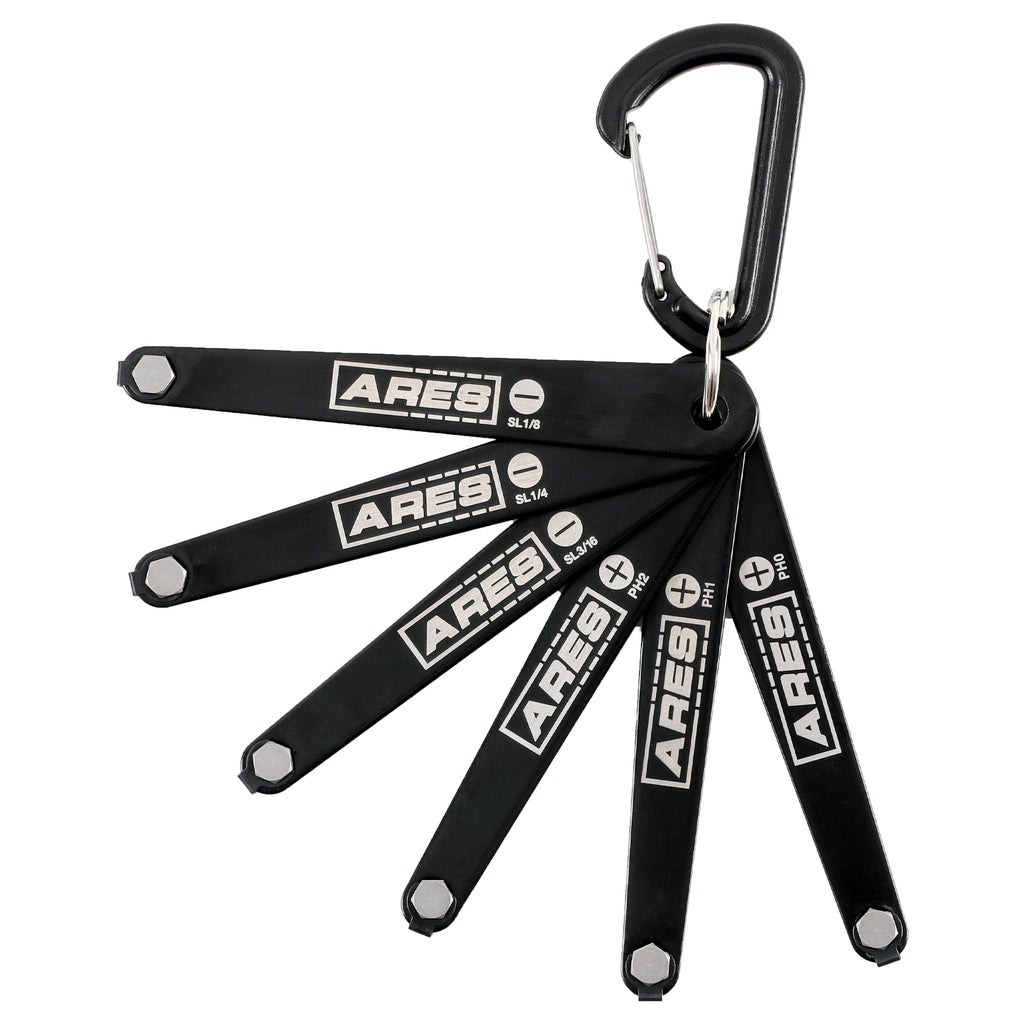 ARES 4211010 - 6-Piece Ultra Low Profile Offset Screwdriver Set