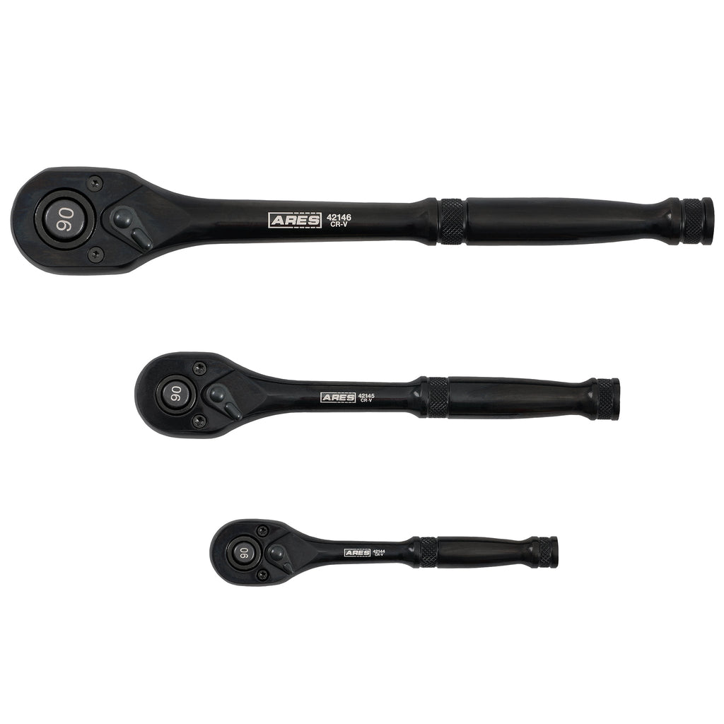 ARES 42143 - 3-Piece 90 Tooth Ratchet Set