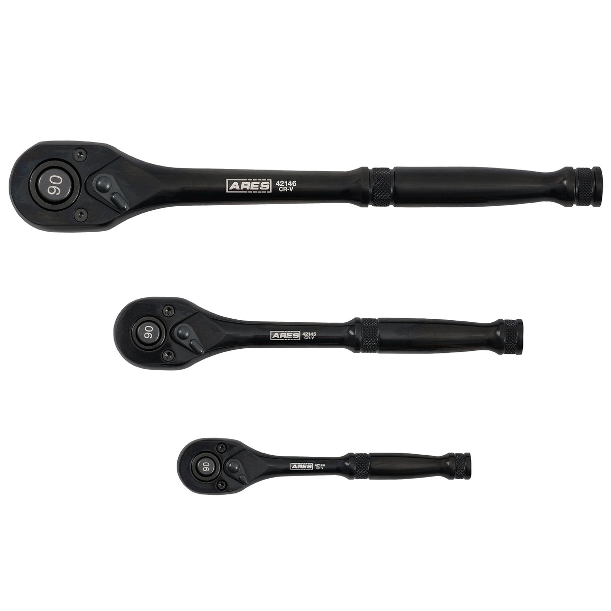 ARES 42143 - 3-Piece 90 Tooth Ratchet Set