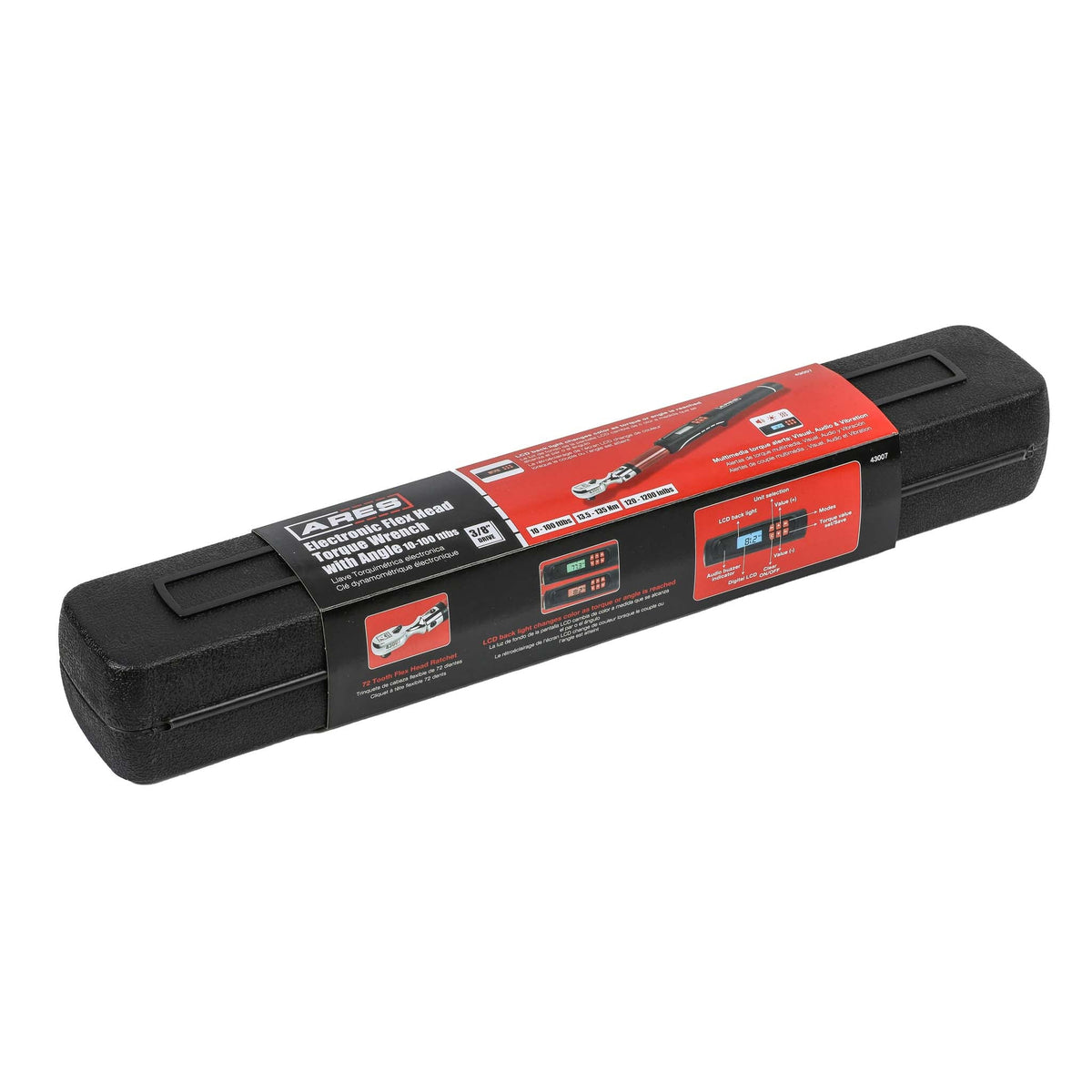 ARES 43007 - 3/8-Inch Drive Flex Head Electronic Digital Torque and Torque Angle Wrench