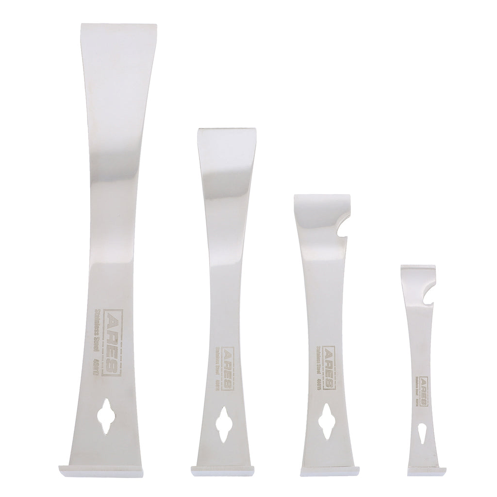 ARES 46020 - 4-Piece Stainless Steel Prybar Scraper Set