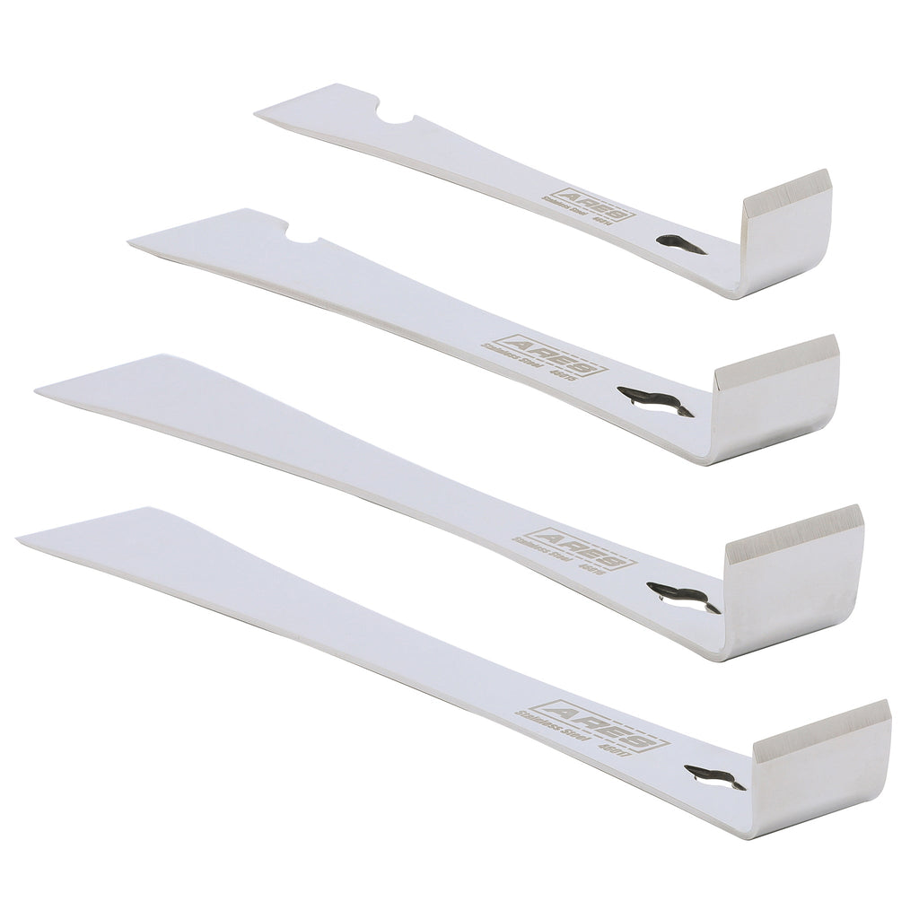 ARES 46020 - 4-Piece Stainless Steel Prybar Scraper Set