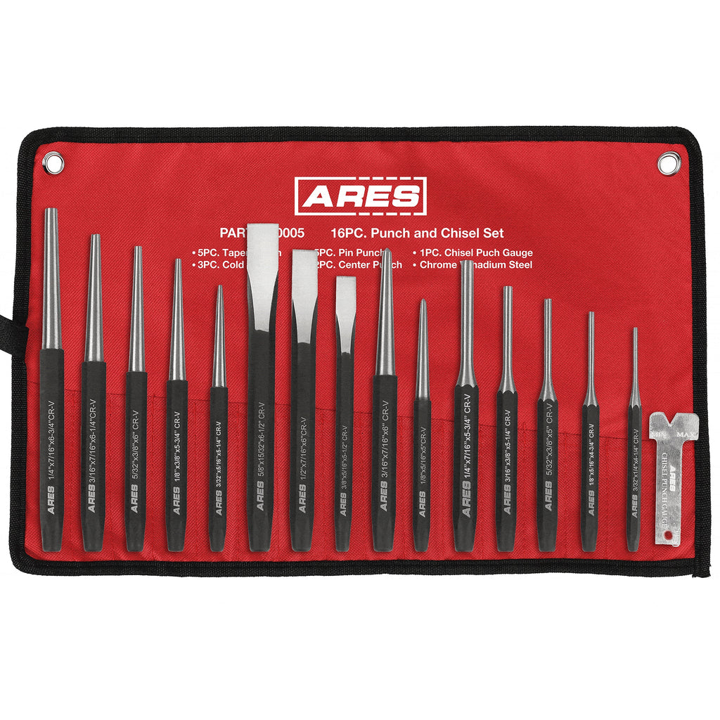 ARES 50005 - 16-Piece Punch and Chisel Set