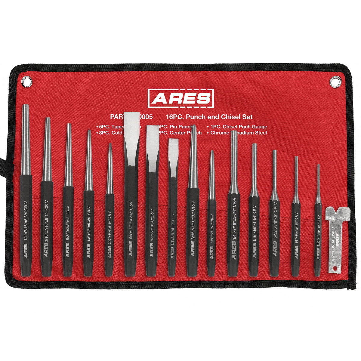 ARES 50005 - 16-Piece Punch and Chisel Set