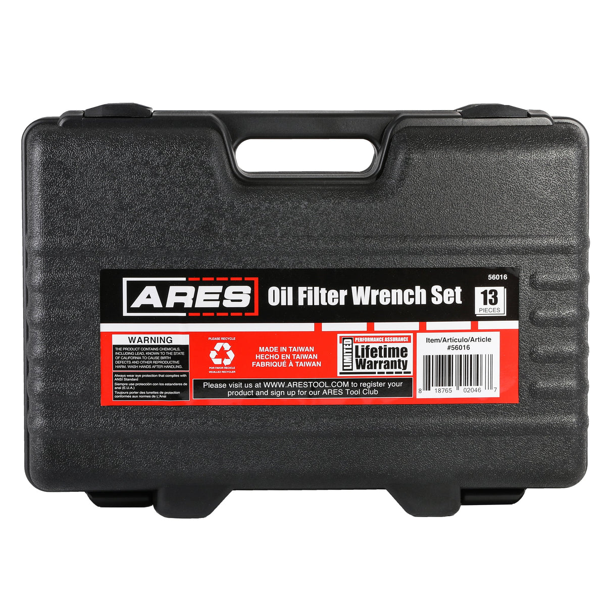 ARES 56016 - 13-Piece Oil Filter Wrench Set