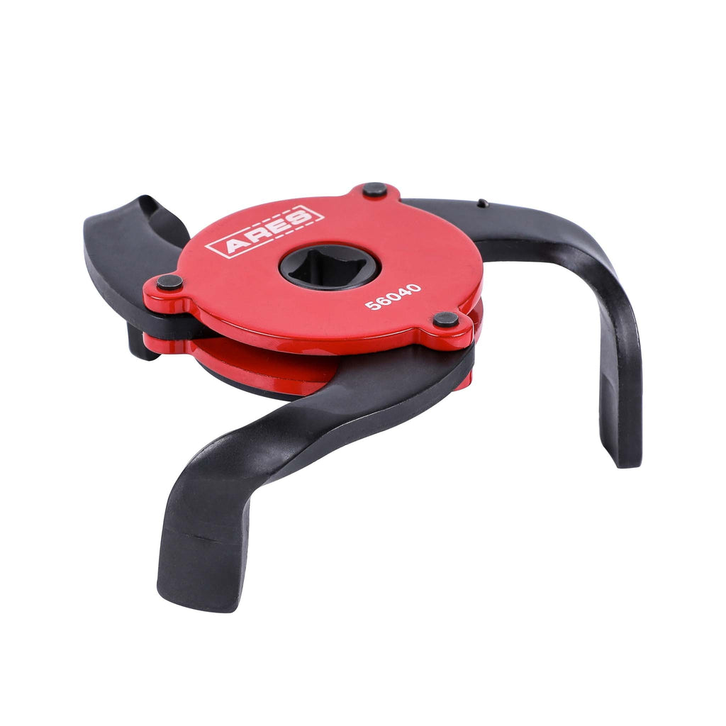 ARES 56040 - Red Adjustable Magnetic 3-Jaw Oil Filter Wrench