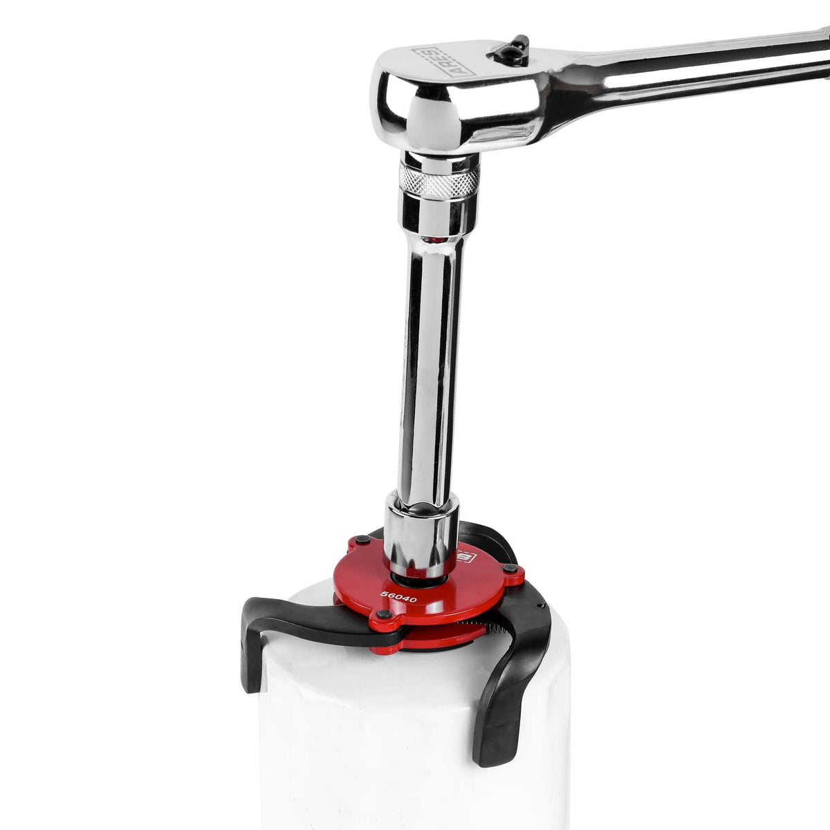 ARES 56040 - Red Adjustable Magnetic 3-Jaw Oil Filter Wrench