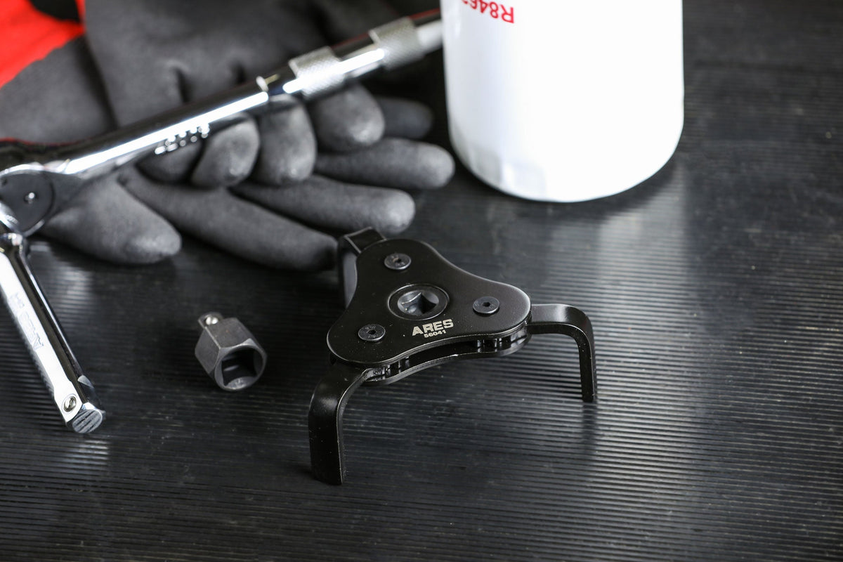 ARES 56041 - Adjustable 3-Jaw Oil Filter Wrench