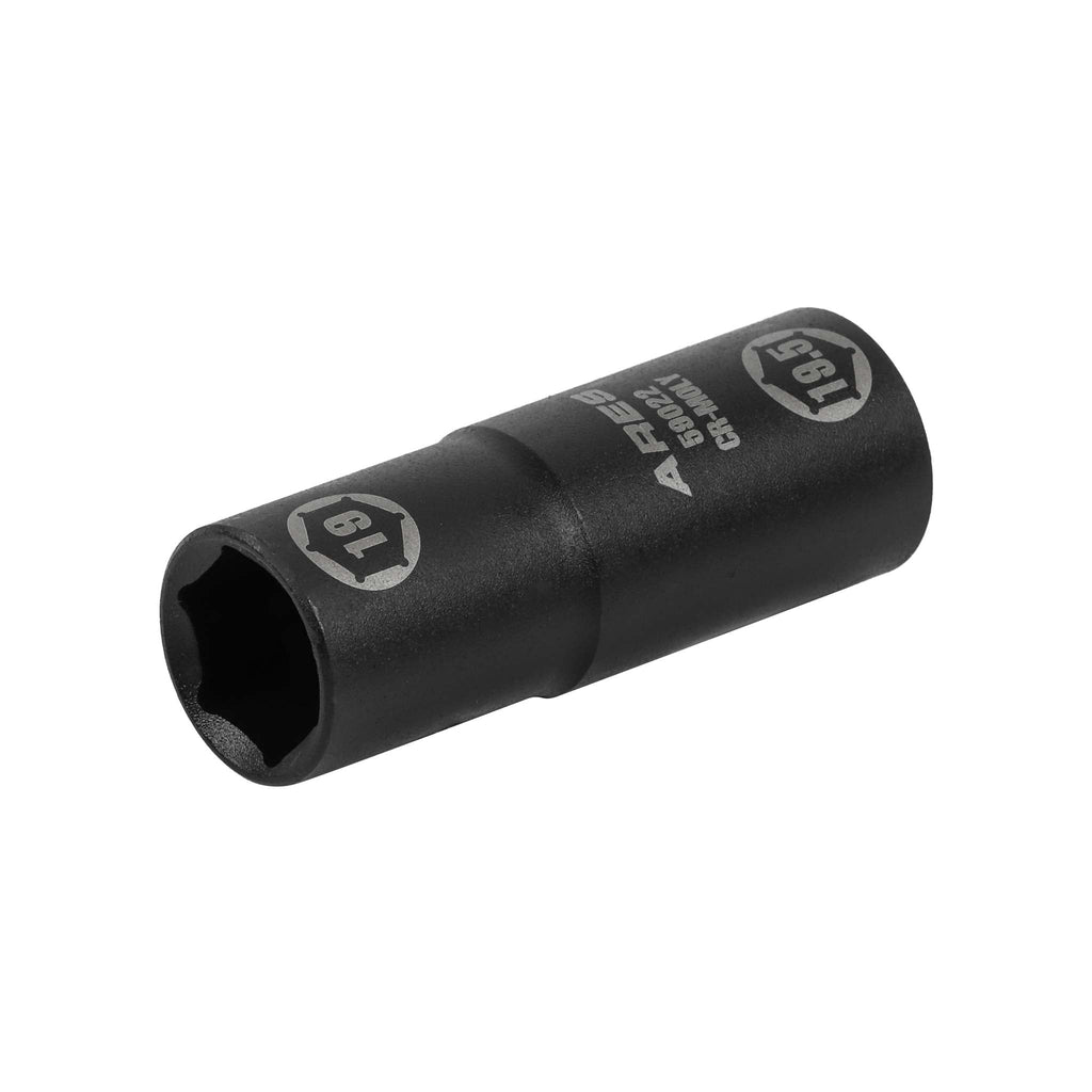 ARES 59022 - 1/2-inch Drive 19 x 19.5mm Half Size Lug Nut Flip Socket