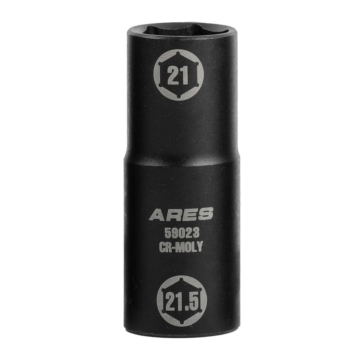 ARES 59023 - 1/2-inch Drive 21 x 21.5mm Half Size Lug Nut Flip Socket