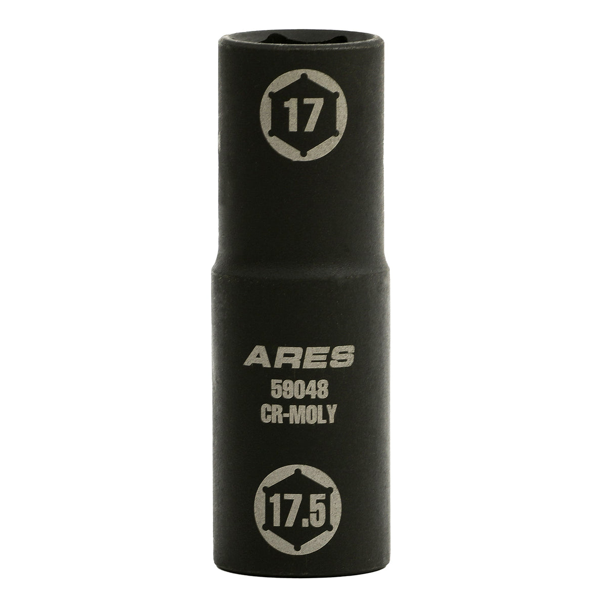 ARES 59048 - 1/2-inch Drive 17 x 17.5mm Half Size Lug Nut Flip Socket