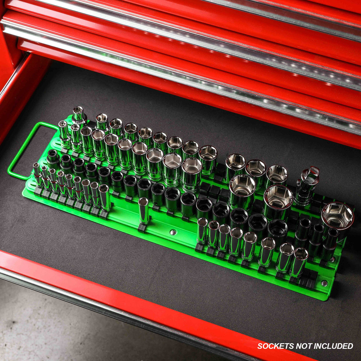 ARES 60040 - Green 80-Piece Socket Holder
