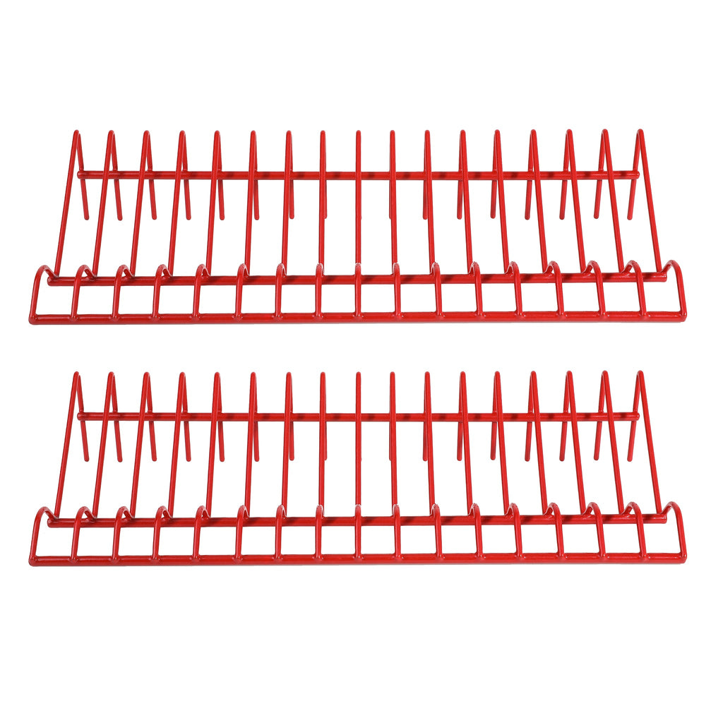 ARES 62005 - 2-Piece Red 16 Slot Plier Rack Set