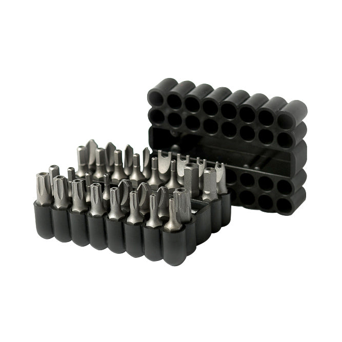 ARES 70009 - 33-Piece Security Bit Set with Magnetic Extension Bit Holder