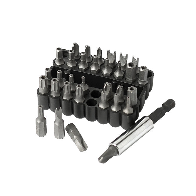 ARES 70009 - 33-Piece Security Bit Set with Magnetic Extension Bit Holder