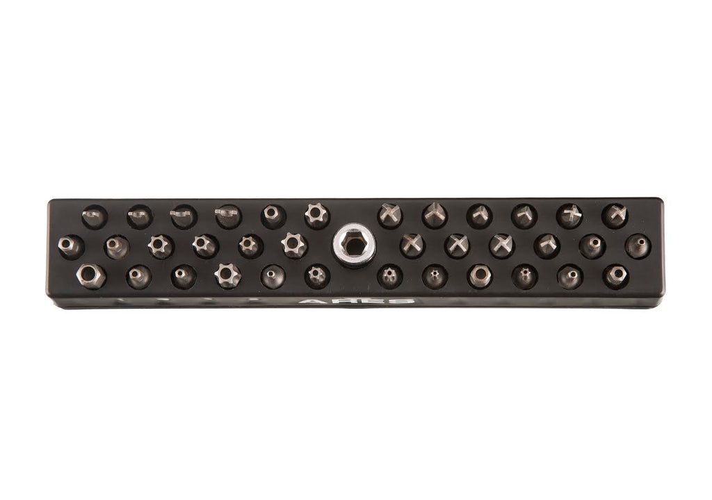 ARES 70080 - Black 37 Hole Hex Bit Organizer with Strong Magnetic Base