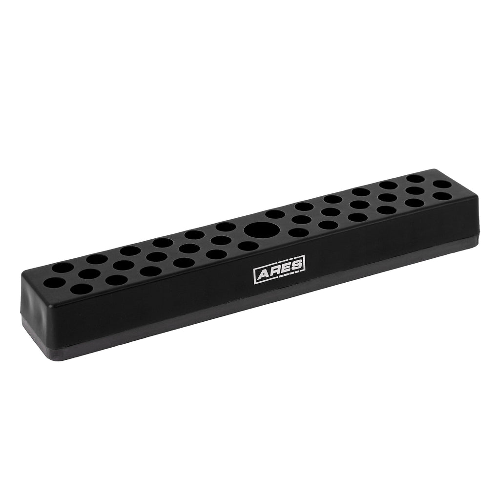 ARES 70080 - Black 37 Hole Hex Bit Organizer with Strong Magnetic Base