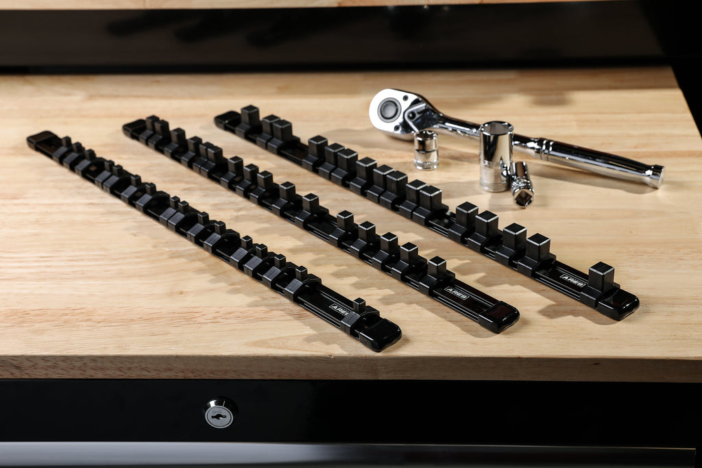 ARES 70087 - 3-Piece Black Aluminum Socket Rail Set