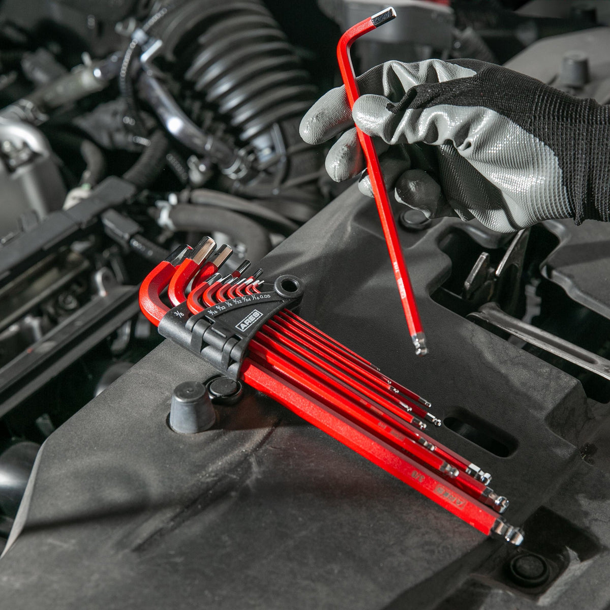 ARES 70164 - 13-Piece SAE Non-Slip Hex Key Set