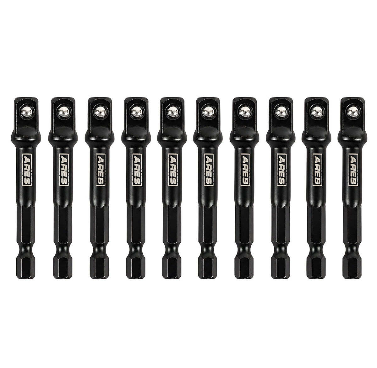 ARES 70387 - 10-Piece 3/8-Inch Drive 3-Inch Impact Grade Socket Adapter Set