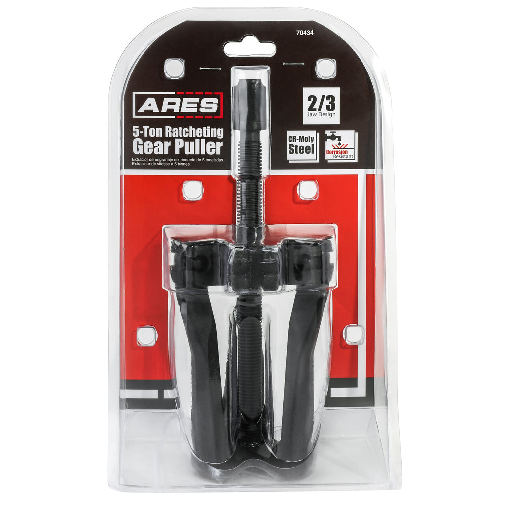ARES 70434 - 2/3 Jaw 5-Ton Ratcheting Gear Puller