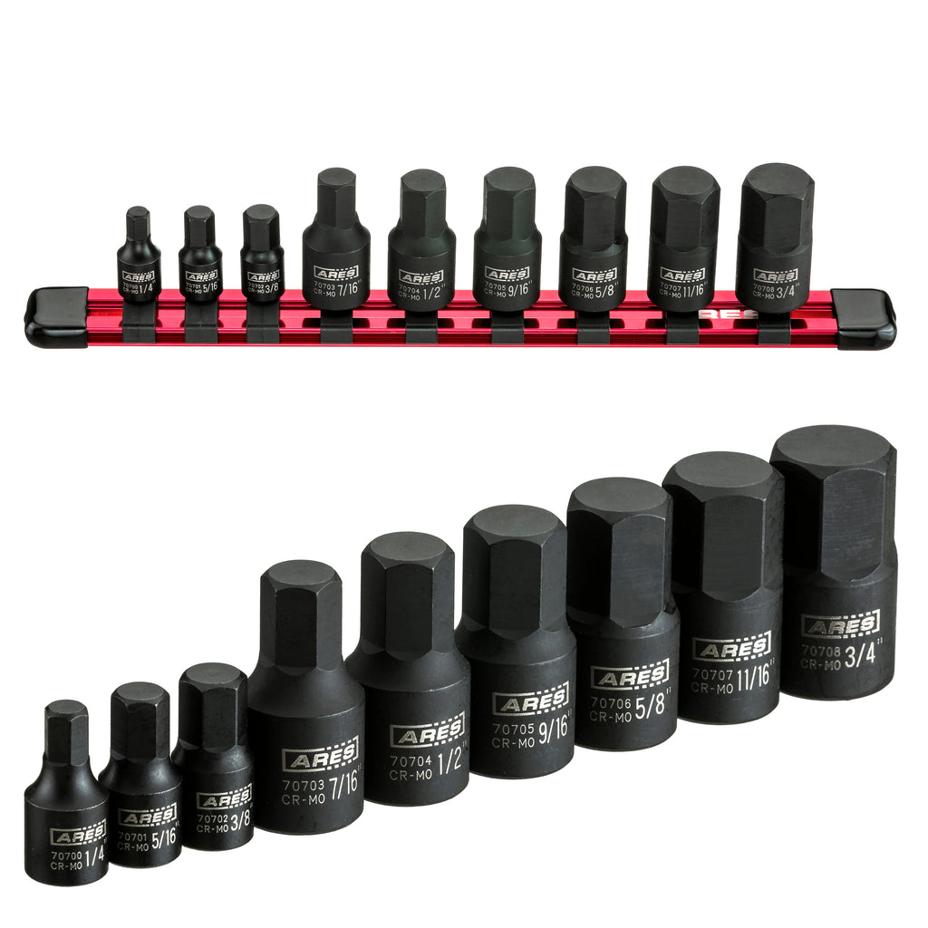 ARES 70496 - 9-Piece SAE Impact Hex Driver Set