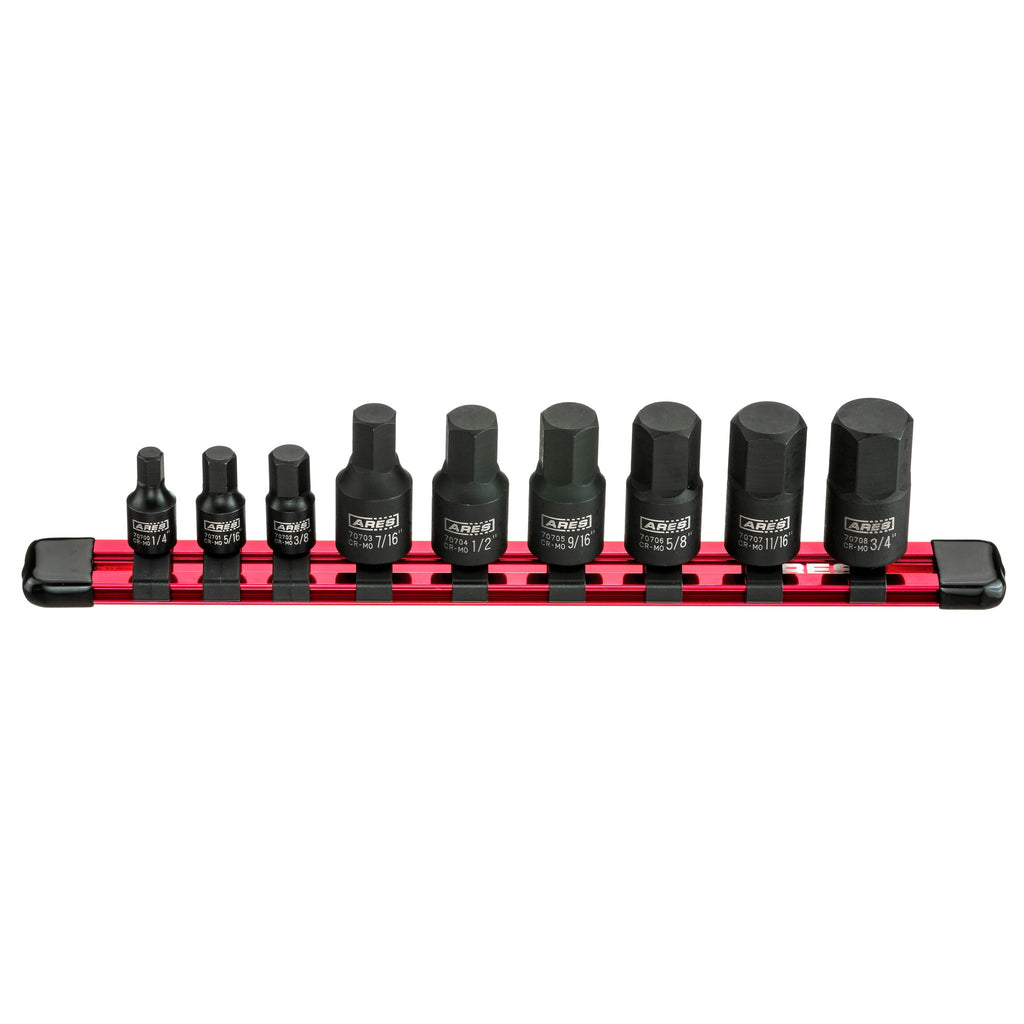 ARES 70496 - 9-Piece SAE Impact Hex Driver Set
