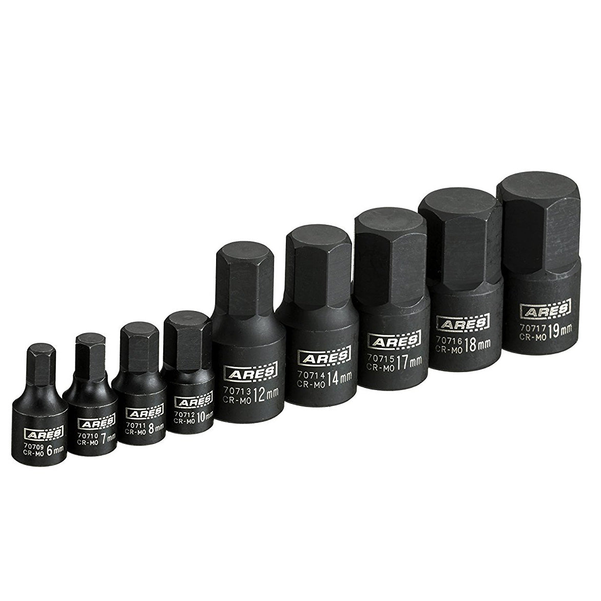 ARES 70497 - 9-Piece Metric Impact Hex Driver Set