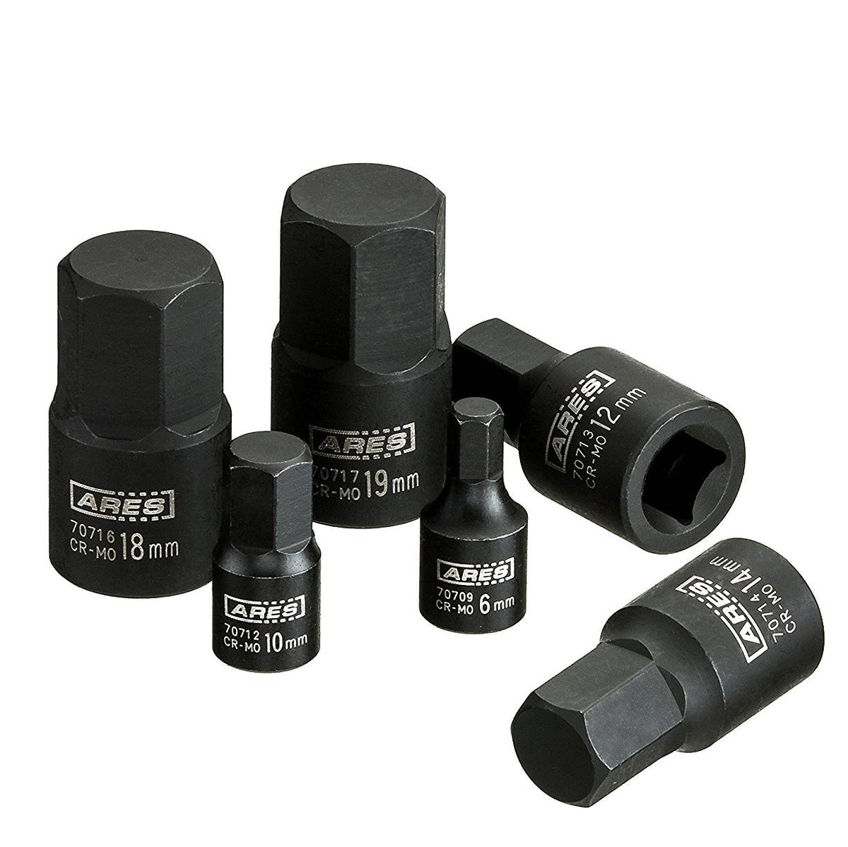 ARES 70497 - 9-Piece Metric Impact Hex Driver Set