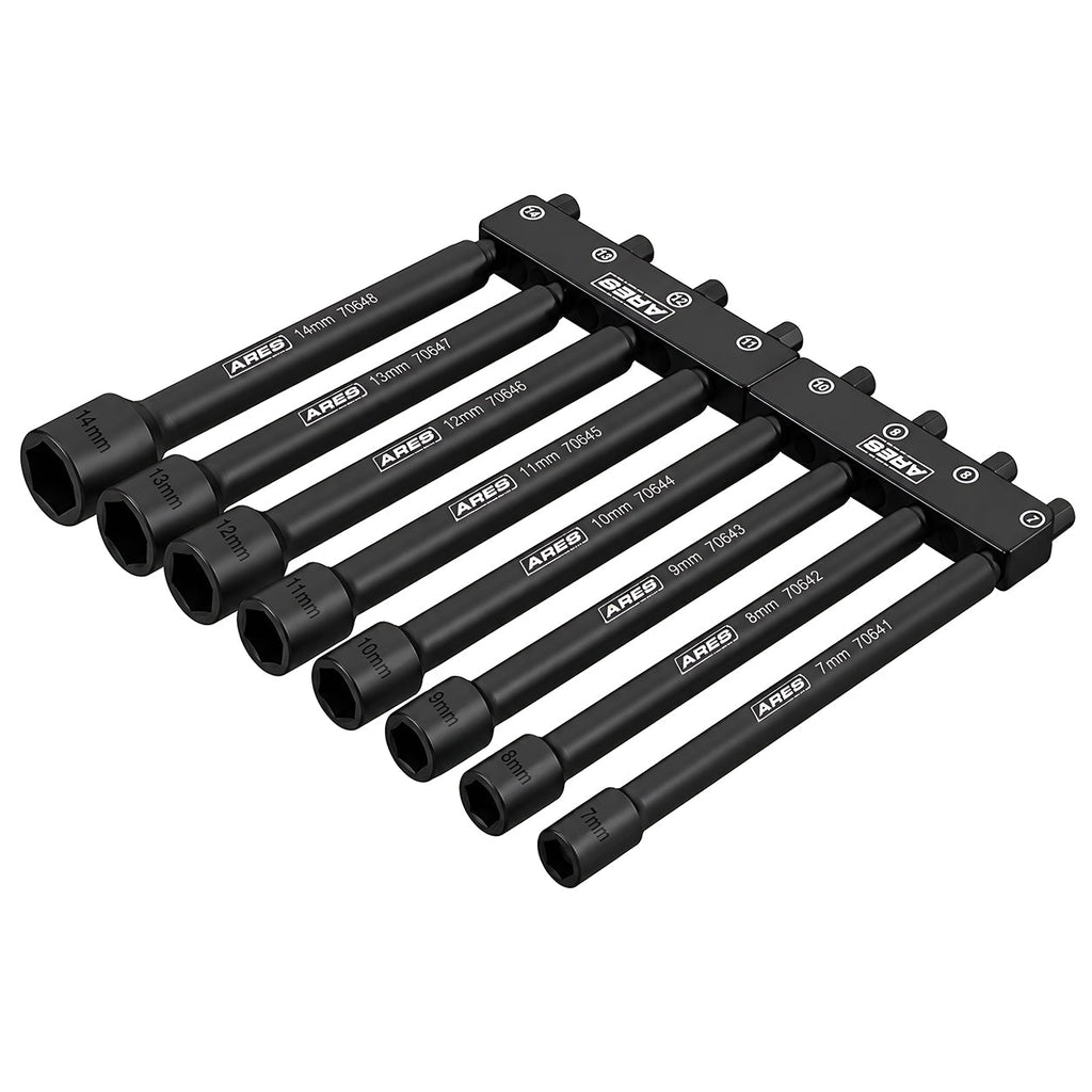 ARES 70640 - 8-Piece Metric Magnetic Impact Nut Driver Set