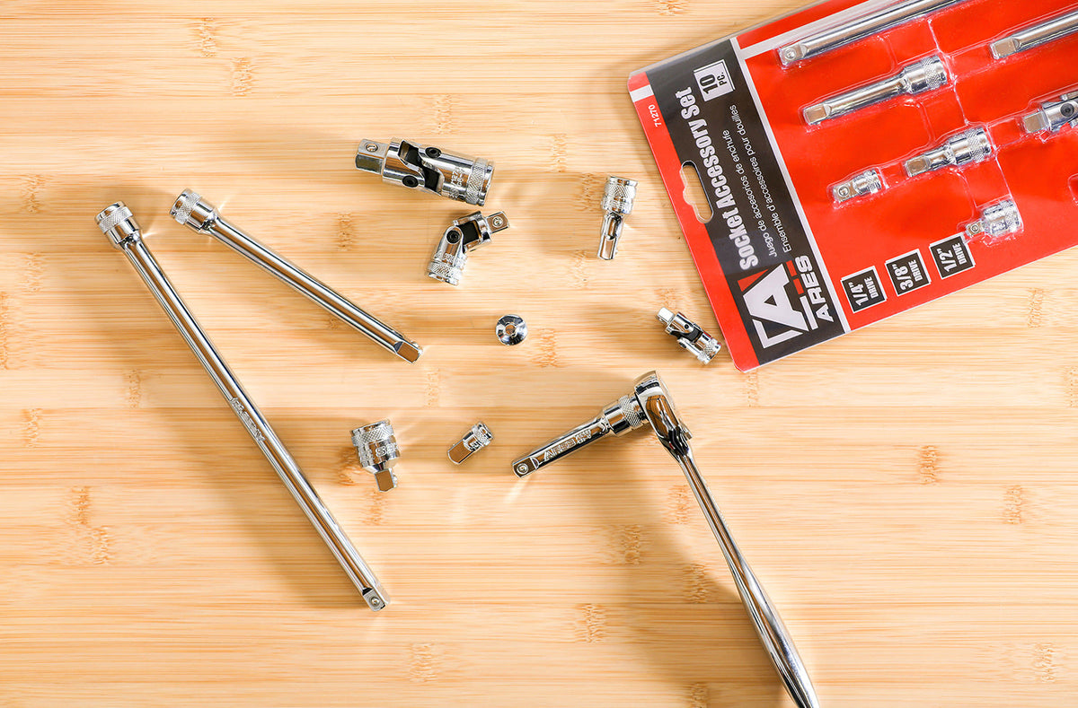 ARES 71270 - 10-Piece Socket Accessory Set