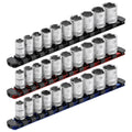 ARES 60103 - 3-Piece 3/8-Inch Drive 9.84-Inch Aluminum Socket Rail Set with Locking End Caps
