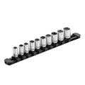 ARES 60096 - 1/4-Inch Drive Black 9.84-Inch Socket Rail with Locking End Caps
