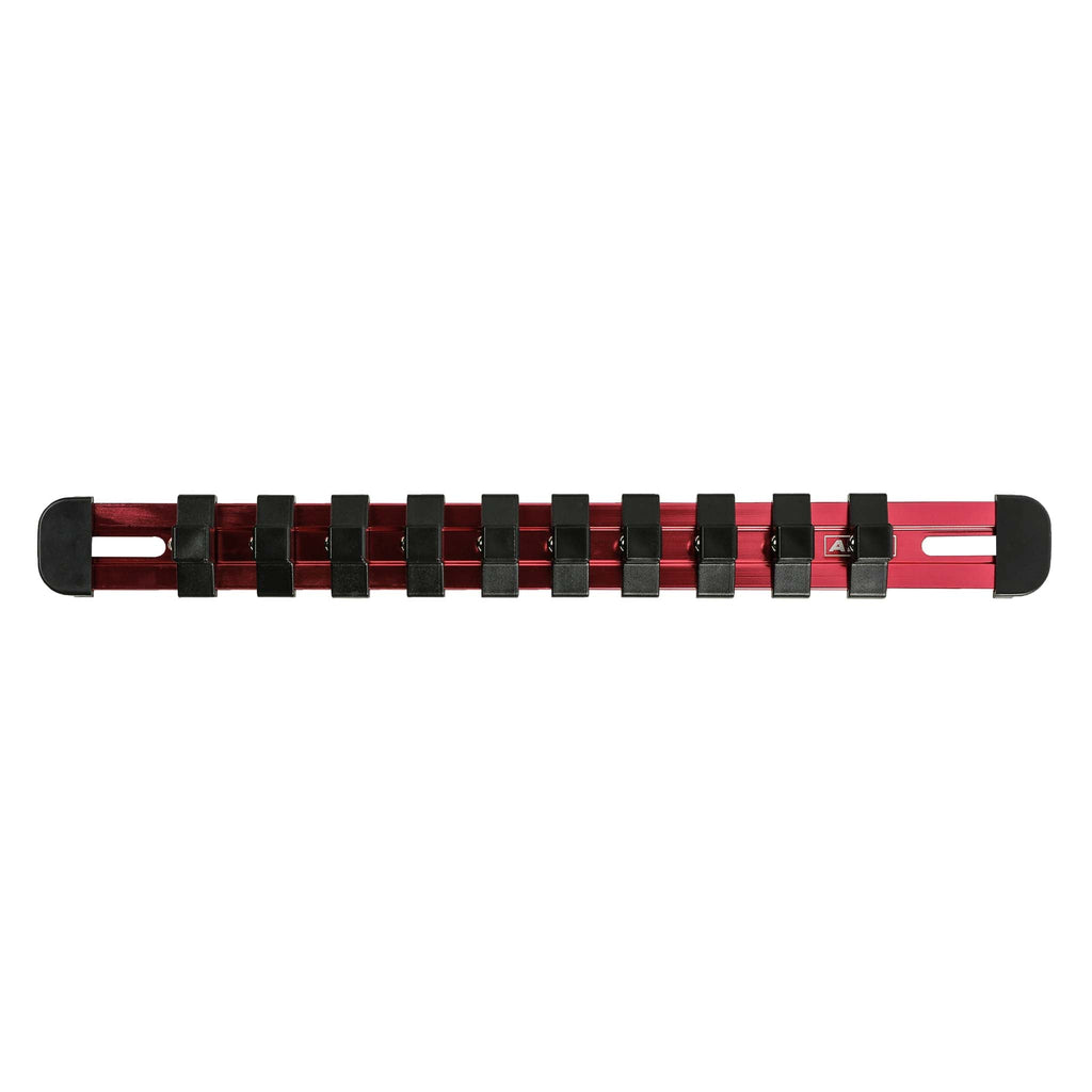 ARES 60101 - 3/8-Inch Drive Red 9.84-Inch Socket Rail with Locking End Caps