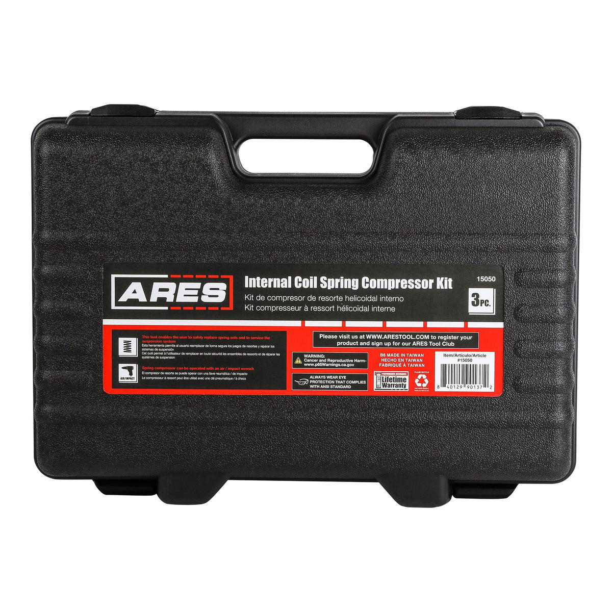 ARES 15050 - 3-Piece Internal Coil Spring Compressor Kit