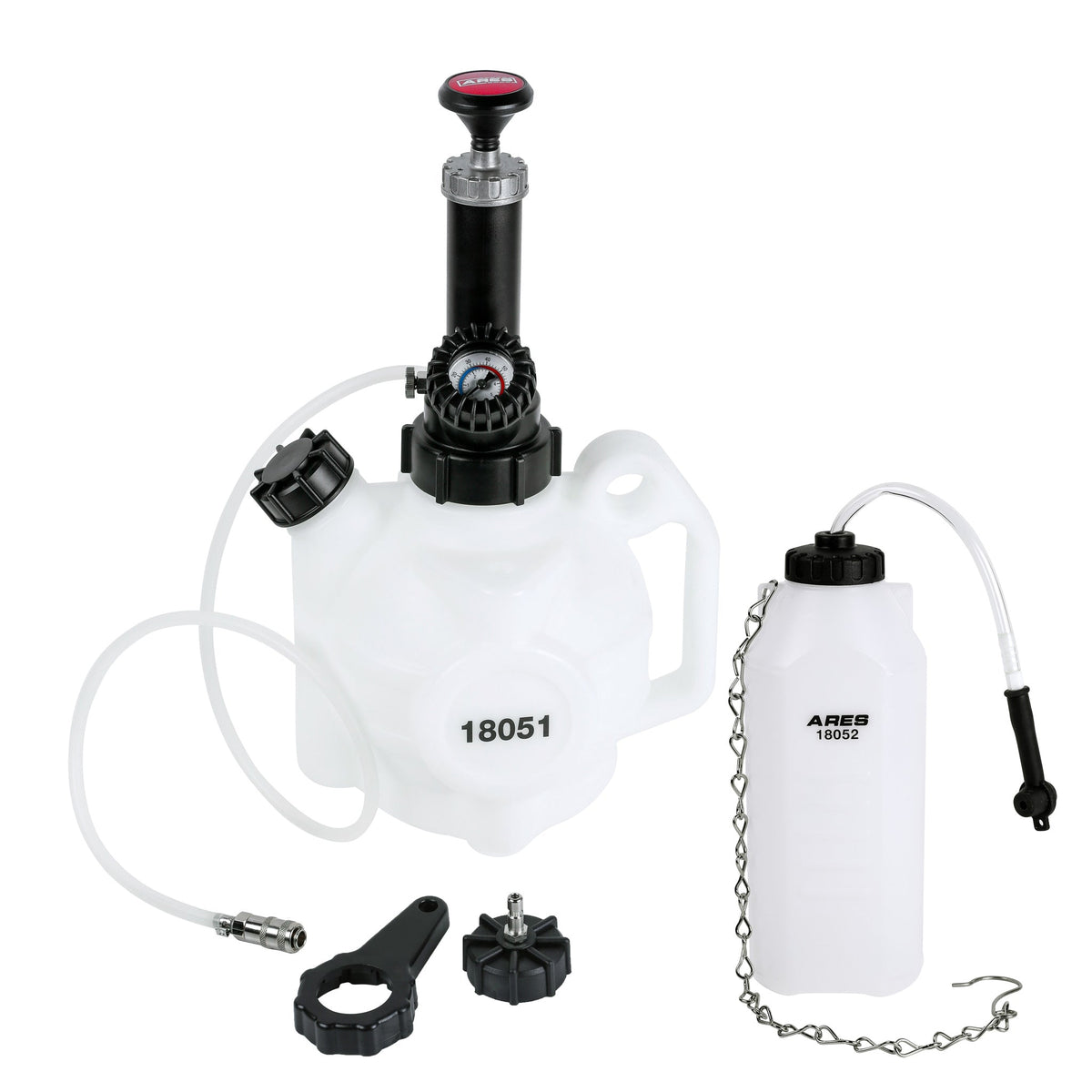 ARES 18053 - 4-Liter Manual Brake Fluid Pressure Bleeder Set